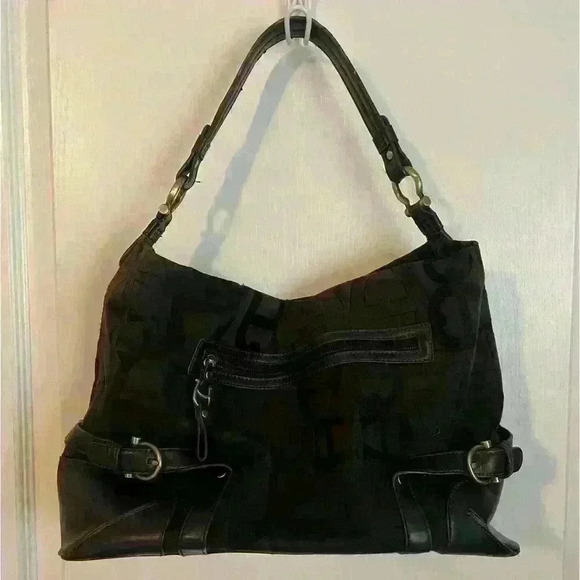 Etienne Aigner dark brown boho style purse bag - Picture 2 of 7